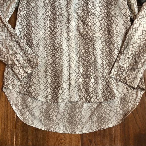 Apt. 9 Long Sleeve Snakeskin Print Blouse - Picture 4 of 11